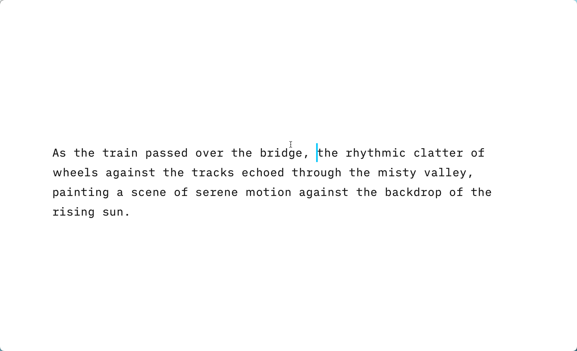A GIF showing a part of text in iA Writer manually marked as AI thanks to a context menu.